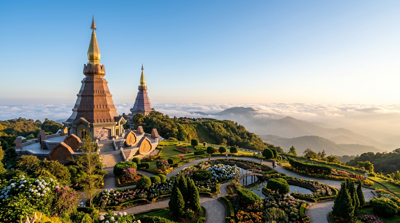 Doi Inthanon Royal Pagodas Chiang Mai
