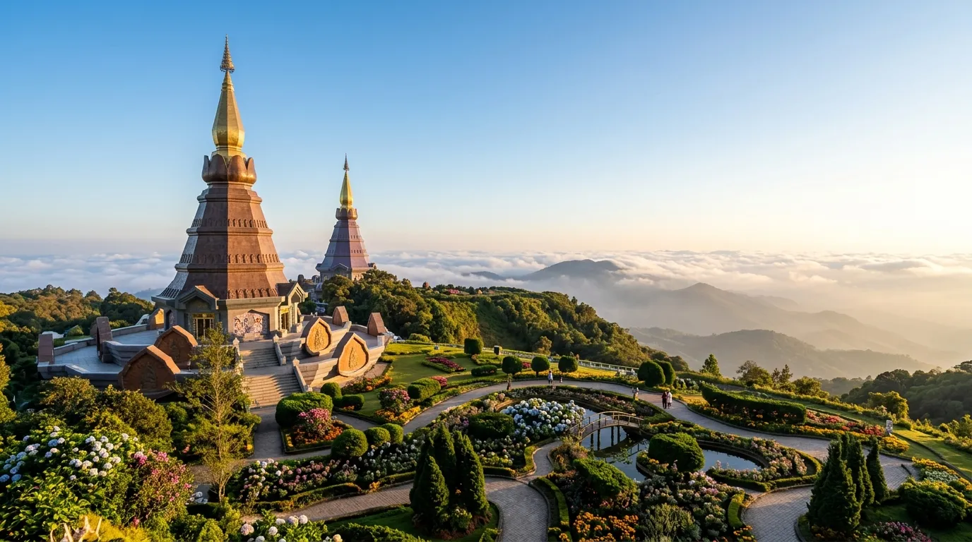 Doi Inthanon Royal Twin Pagodas National Park Chiang Mai Day Trip