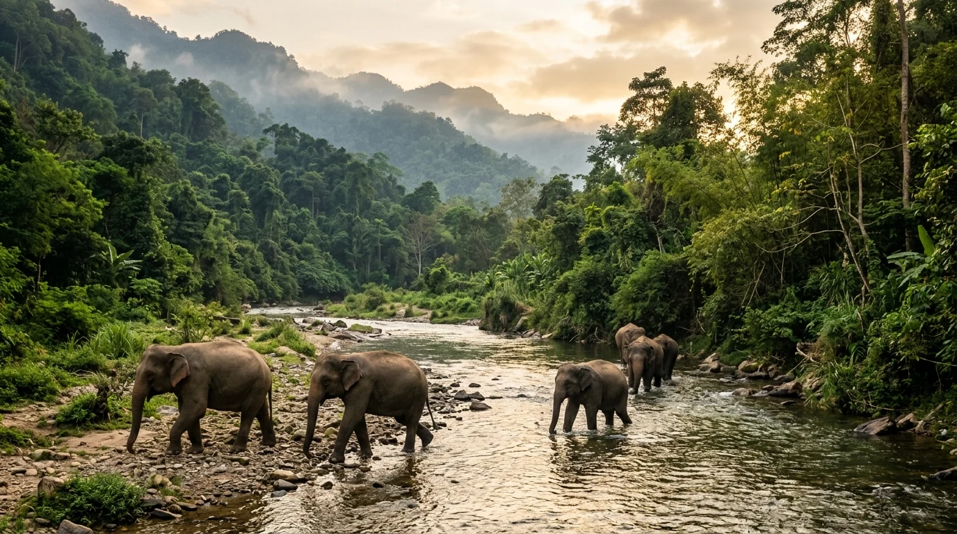 Ethical Elephant Sanctuary & Waterfalls