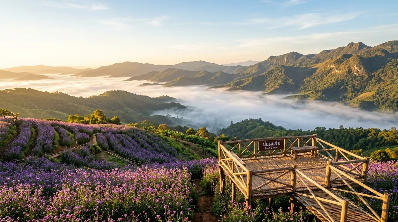 Mon Cham Flower Terraces Mae Rim Chiang Mai Day Trip