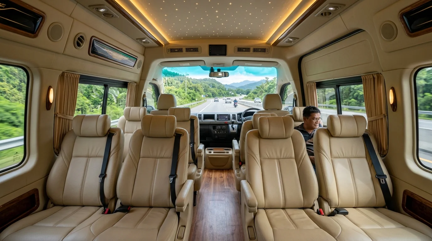 Toyota Commuter VIP Luxury Van Interior